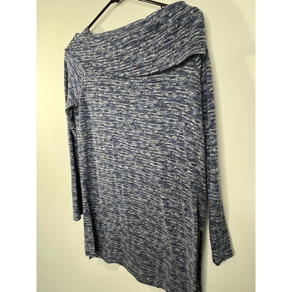 Women's Chico's Zenergy Ocean Tones Cowl Neck Knit Tunic 0 S (09)
